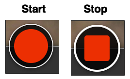 Panopto Start/Stop button